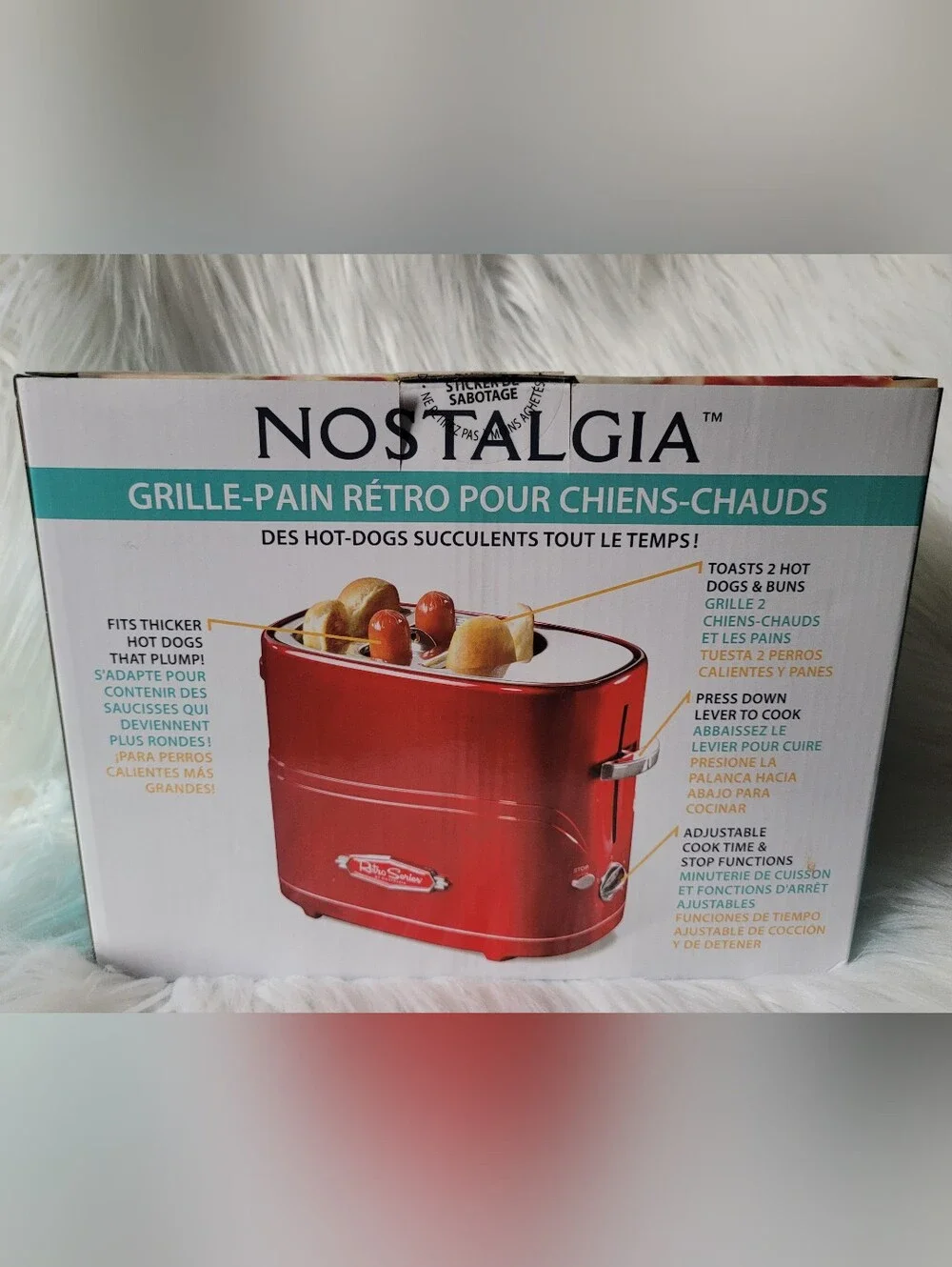 Nostalgia Hotdog Toaster